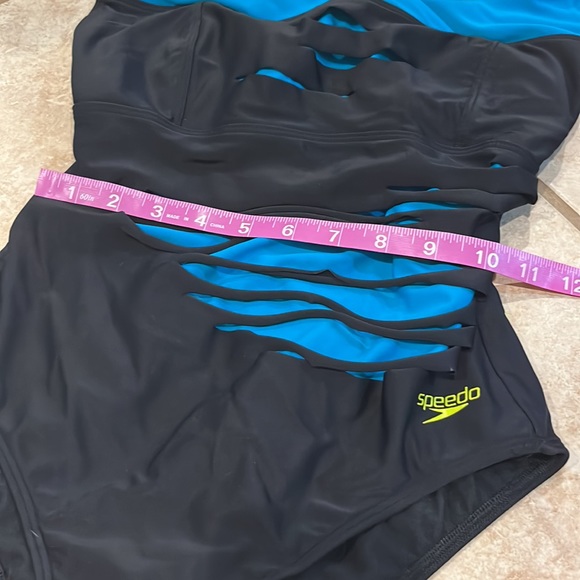 Speedo Distressed One Piece Swimsuit Sz 6 - Picture 2 of 9